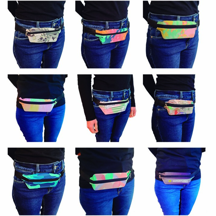 10% OFF - PACK X 6 RIÑONERAS ULTRADELGADA - SURTIDAS